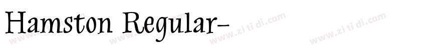 Hamston Regular字体转换